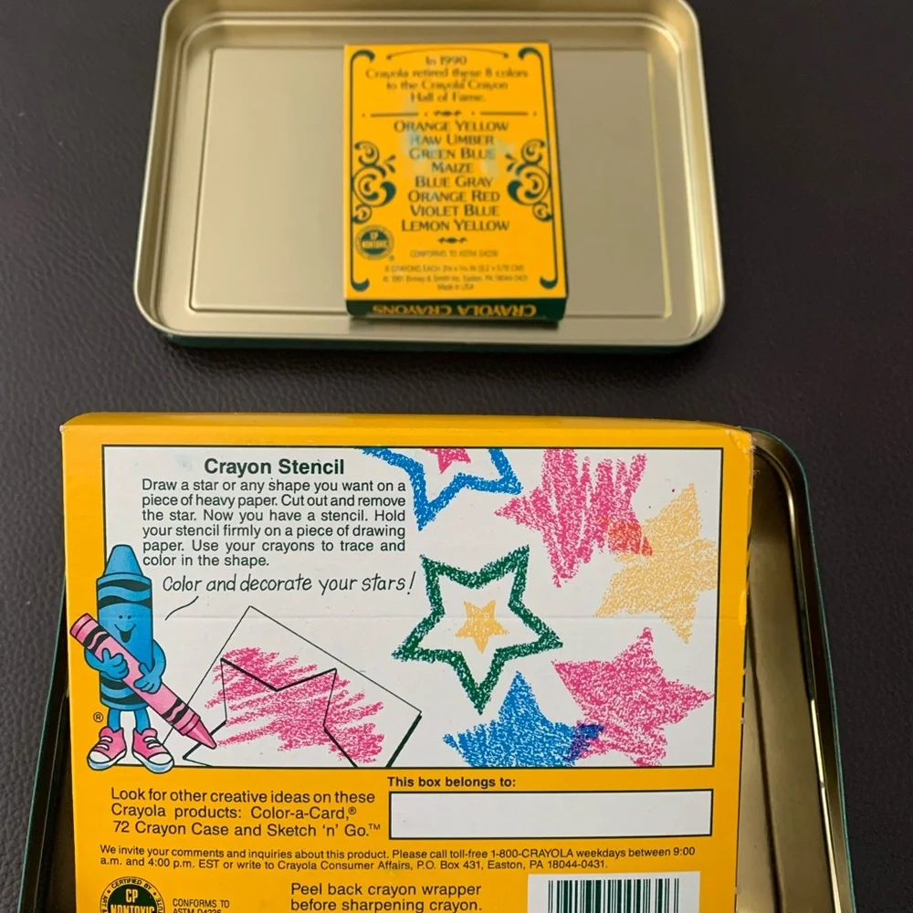 VTG Sealed Crayola 1990 Collectors Limited Edition Tin 72 Crayons incl. Retired